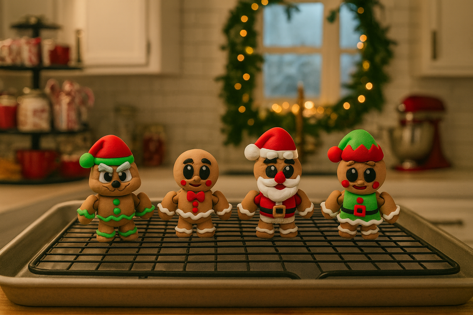 Gingerbread fresh from the oven